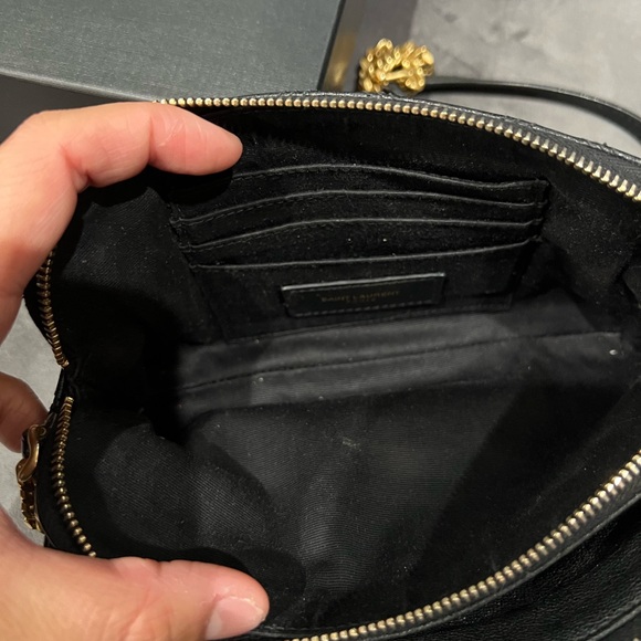 Yves Saint Laurent Becky double zip crossbody bag - Picture 12 of 13